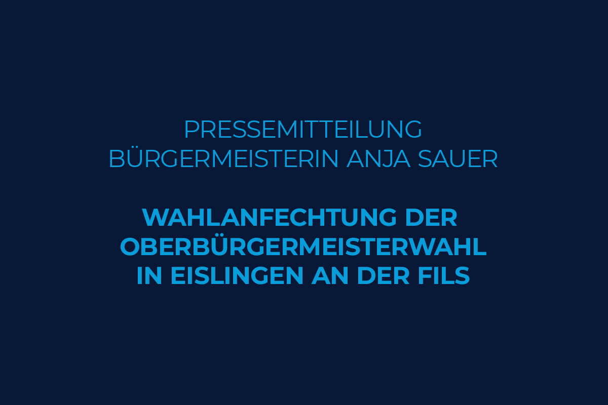 Pressemitteilung Bürgermeisterin Anja Sauer ...